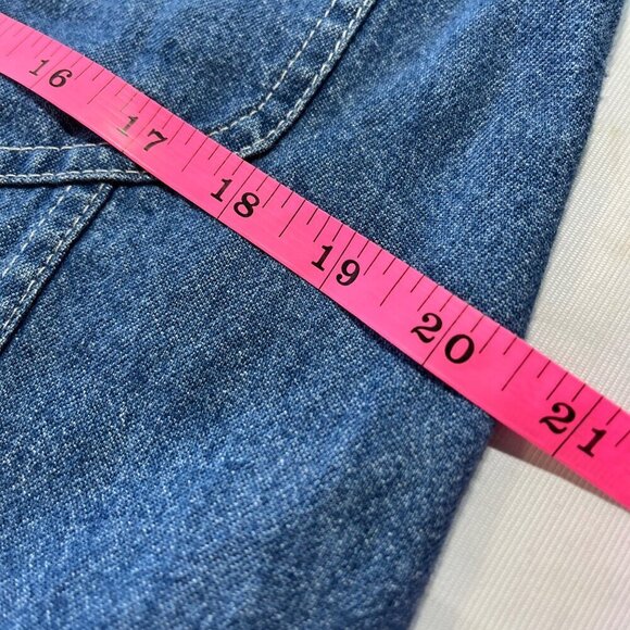Vintage Liz Wear Button Down Denim Jean Skirt 80s 90s Size SMALL - Picture 7 of 10